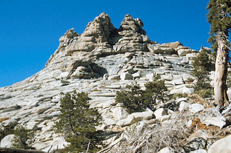 Sierra Nevada - Sequoia National Park - Twin Peak near Siliman Pass - October 1973