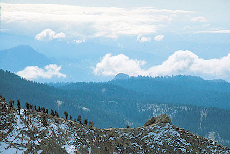 Sierra Nevada - Sequoia National Park<br>Mono Rock from Mt. Silliman - October 1973 Sierra Nevada - Sequoia National Park<br>Mono Rock from Mt. Silliman - October 1973