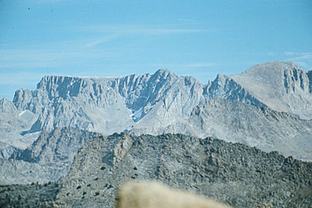 Sierra Nevada - Sequoia National Park<br>Table Mountain from Mt. Silliman - October 1973 Sierra Nevada - Sequoia National Park<br>Table Mountain from Mt. Silliman - October 1973