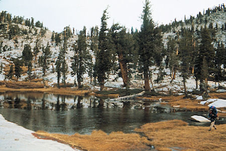 Sierra Nevada - Sequoia National Park<br>Icy Silliman Lake in morning - October 1973 Sierra Nevada - Sequoia National Park<br>Icy Silliman Lake in morning - October 1973