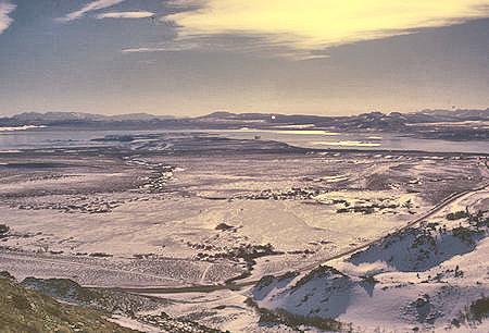 Mono Lake from Conway Summit on U.S. 395 - Dec 1970