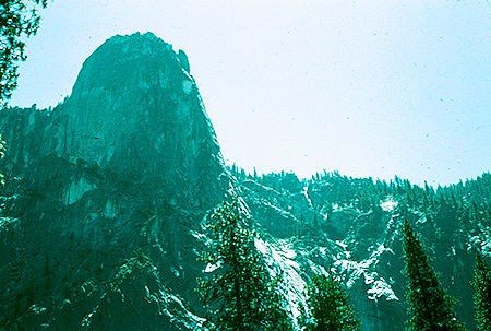 Sentinel Rocks and falls - Yosemite National Park Jul 1957