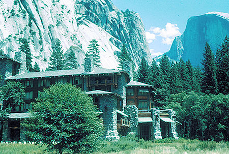 Awahnee Hotel and Half Dome - Yosemite National Park Jul 1957 Awahnee Hotel and Half Dome - Yosemite National Park Jul 1957