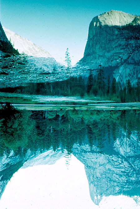 Mirror Lake and Half Dome - Yosemite National Park Jul 1957 Mirror Lake and Half Dome - Yosemite National Park Jul 1957