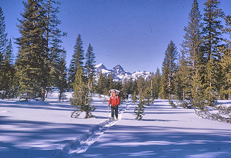 Mammoth Pass, Mt. Ritter and Banner Peak in back - Mammoth lakes Basin 23 Dec 1963 Mammoth Pass, Mt. Ritter and Banner Peak in back - Mammoth lakes Basin 23 Dec 1963