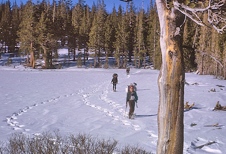 Frozen McCloud Lake near Mammoth Pass - Mammoth lakes Basin 23 Dec 1963 Frozen McCloud Lake near Mammoth Pass - Mammoth lakes Basin 23 Dec 1963