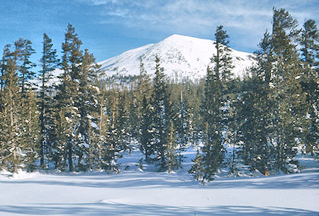 Mammoth Mountain from near Mammoth Pass - Mammoth Lakes Basin 18 Feb 1973