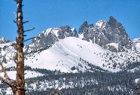 Minarets from valley rim - Devil's Postpile area 18 Feb 1973 Minarets from valley rim - Devil's Postpile area 18 Feb 1973