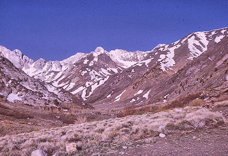 McGee Creek from roadhead at 8100' - John Muir Wilderness 15 May 1971 McGee Creek from roadhead at 8100' - John Muir Wilderness 15 May 1971