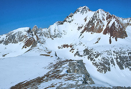 Red & White Mountain from above Hopkins Pass - John Muir Wilderness 16 May 1971 Red & White Mountain from above Hopkins Pass - John Muir Wilderness 16 May 1971