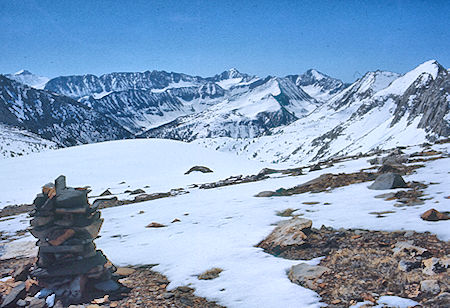 Recesses from Hopkins Pass - John Muir Trail 16 May 1971 Recesses from Hopkins Pass - John Muir Trail 16 May 1971