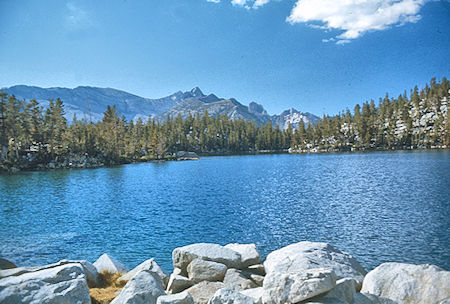 Mt. Baldwin over Steelhead Lake<br>John Muir Wilderness 28 Aug 1976 Mt. Baldwin over Steelhead Lake<br>John Muir Wilderness 28 Aug 1976