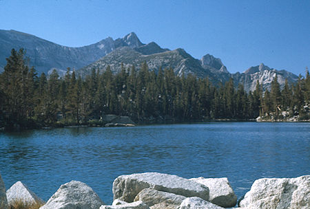 Mt. Baldwin over Steelhead Lake<br>John Muir Wilderness 28 Aug 1976 Mt. Baldwin over Steelhead Lake<br>John Muir Wilderness 28 Aug 1976