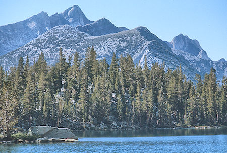 Mt. Baldwin over Steelhead Lake<br>John Muir Wilderness 28 Aug 1976 Mt. Baldwin over Steelhead Lake<br>John Muir Wilderness 28 Aug 1976