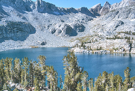 Big McGee Lake, Hopkins Pass - John Muir Wilderness 29 Aug 1976