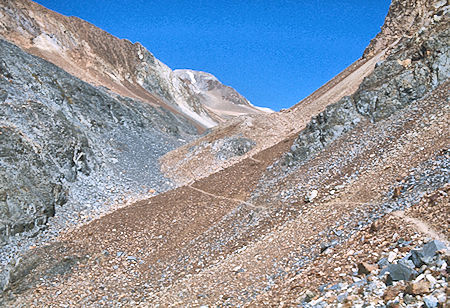 McGee Pass trail<br>John Muir Wilderness 29 Aug 1976 McGee Pass trail<br>John Muir Wilderness 29 Aug 1976
