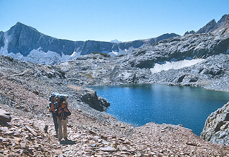 Upper McGee Lake, Hopkins Passl - John Muir Wilderness 29 Aug 1976