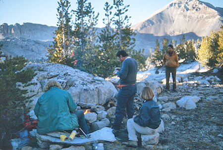Camp above Tully Lake<br>John Muir Wilderness 29 Aug 1976 Camp above Tully Lake<br>John Muir Wilderness 29 Aug 1976
