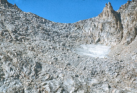 Pass south of Mt. Izaak Walton - John Muir Wilderness 30 Aug 1976