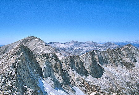 Graveyard Peaks from Mt. Izaak Walton - John Muir Wilderness 30 Aug 1976