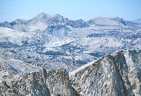 Graveyard Peaks from Mt. Izaak Walton - John Muir Wilderness 30 Aug 1976