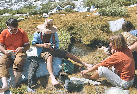 Rest stop on way to Silver Pass Lake<br>John Muir Wilderness 30 Aug 1976 Rest stop on way to Silver Pass Lake<br>John Muir Wilderness 30 Aug 1976