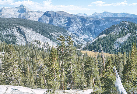 View toward Pocket Meadow - John Muir Wilderness 30 Aug 1976