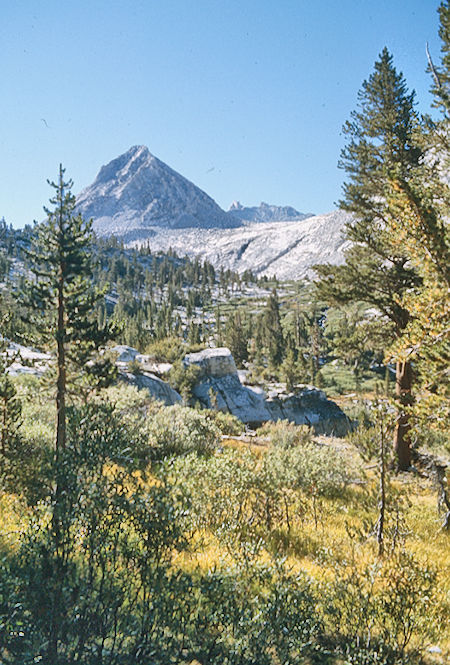 Below lower Mills Creek Lake - John Muir Wilderness 02 Sep 1976