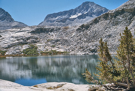 Lower Mills Creek Lake, Mt. Gabb - John Muir Wilderness 02 Sep 1976