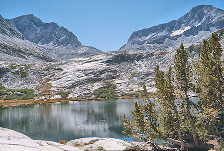 Mt. Abbot, Gabbot Pass, Mt. Gabb, Lower Mills Creek lake - John Muir Wilderness 02 Sep 1976