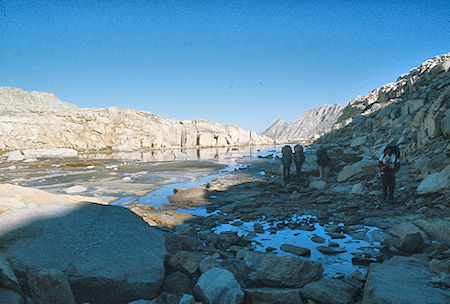 Icy lake near Gabbot Pass<br>John Muir Wilderness 03 Sep 1976 Icy lake near Gabbot Pass<br>John Muir Wilderness 03 Sep 1976