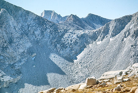 Itally Pass from Gabbot Pass<br>John Muir Wilderness 03 Sep 1976 Itally Pass from Gabbot Pass<br>John Muir Wilderness 03 Sep 1976