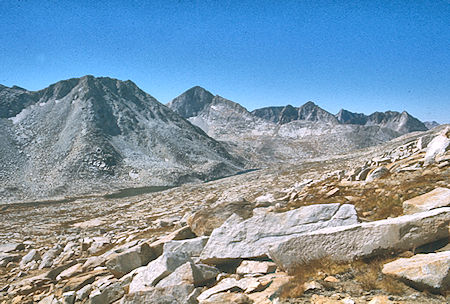 Lake Italy descending from Gabbot Pass<br>John Muir Wilderness 03 Sep 1976 Lake Italy descending from Gabbot Pass<br>John Muir Wilderness 03 Sep 1976