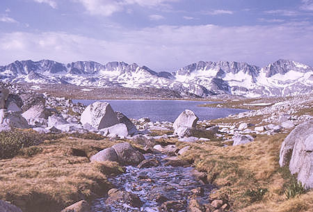 Glacier Divide over Mesa Lake - 4 Jul 1970