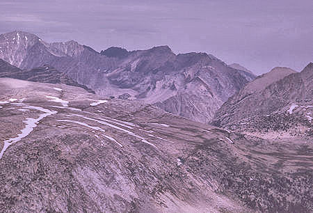 Pine Creek Pass from top of Pilot Knob - 4 Jul 1970