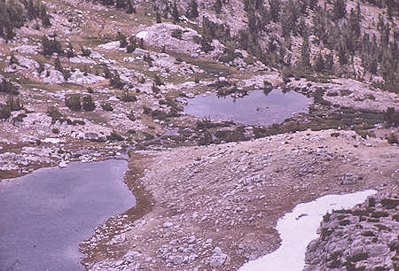 Knob Lake and pond below it from top of Pilot Knob - 4 Jul 1970