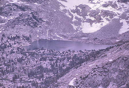 Packsaddle Lake from top of Pilot Knob - 4 Jul 1970