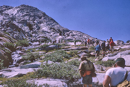 On the way up Mt. Spencer<br>Kings Canyon National Park 24 Aug 1964