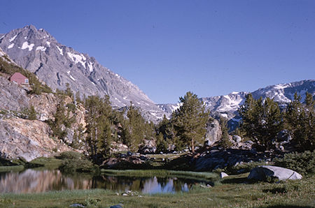 Mt. Agassiz, on the trail to Bishop Pass - John Muir Wilderness 17 Aug 1963 Mt. Agassiz, on the trail to Bishop Pass - John Muir Wilderness 17 Aug 1963