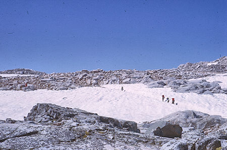 Topping out at Bishop Pass - John Muir Wilderness - 18 Aug 1963