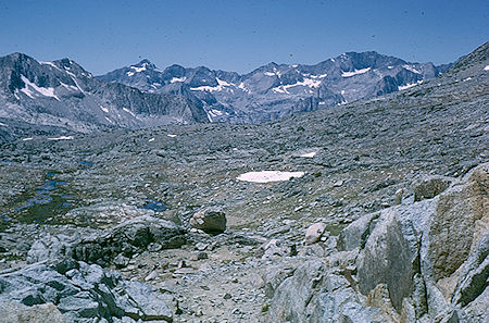 Dusy Basin from Bishop Pass - Kings Canyon National Park - 18 Aug 1963 Dusy Basin from Bishop Pass - Kings Canyon National Park - 18 Aug 1963
