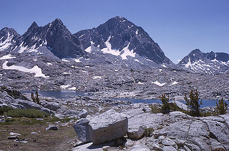 Isosceles Peak, Columbine Peak, Knapsack Pass - Kings Canyon National Park 18 Aug 1963 Isosceles Peak, Columbine Peak, Knapsack Pass - Kings Canyon National Park 18 Aug 1963