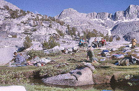 Camp at Dusy Lake - Kings Canyon National Park 18 Aug 1963 Camp at Dusy Lake - Kings Canyon National Park 18 Aug 1963