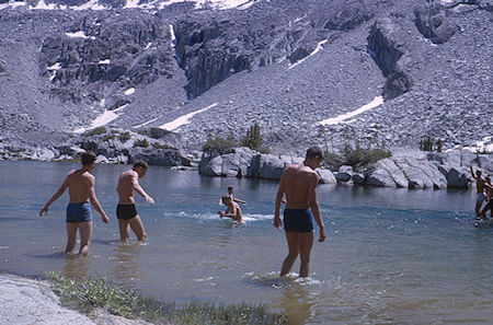 Dusy Lake swim - Kings Canyon National Park 18 Aug 1963 Dusy Lake swim - Kings Canyon National Park 18 Aug 1963
