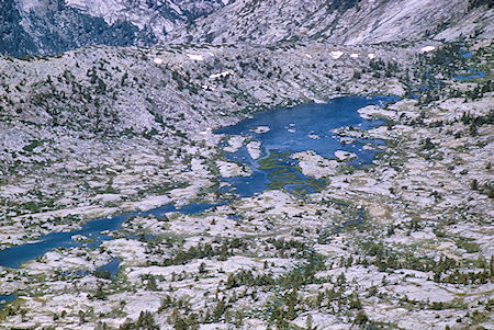 Dusy Basin from Comlumbine Peak - Kings Canyon National Park 24 Aug 1969