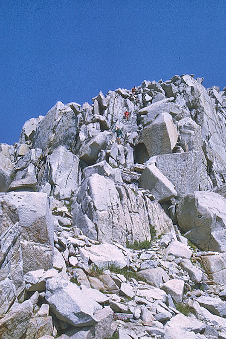 Descending Columbine Peak to Knapsack Pass - Kings Canyon National Park 24 Aug 1969