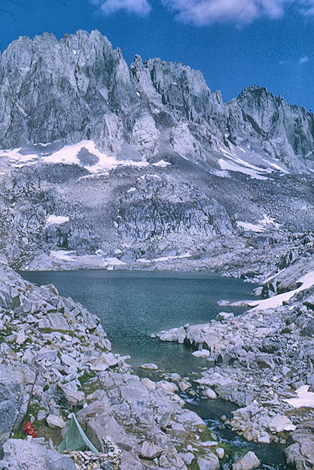 North Palisade, Barrett Lake (someone elses camp) - Kings Canyon National Park 24 Aug 1969