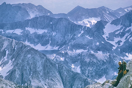 Amphitheatre Lake from Potluck Pass, Gil Beilke - Kings Canyon National Park 24 Aug 1969