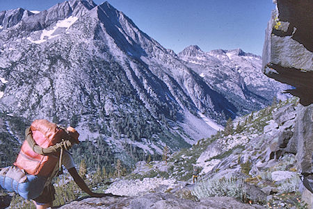 Descending to Palisade Creek - Kings Canyon National Park 26 Aug 1969