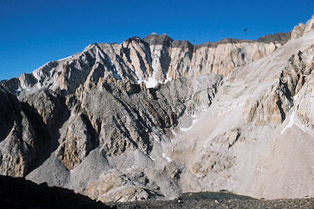 Split Mountain - John Muir Wilderness - Red Lake and Southern Ridge of Split Mountain 1975 Split Mountain - John Muir Wilderness - Red Lake and Southern Ridge of Split Mountain 1975